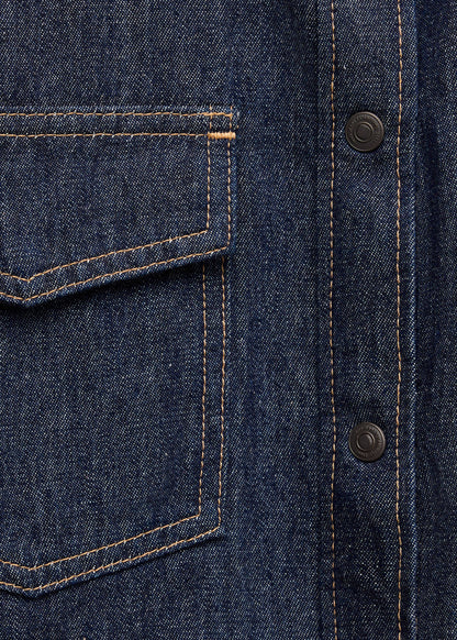Denim shirt with flap pockets - Women | MANGO United Kingdom