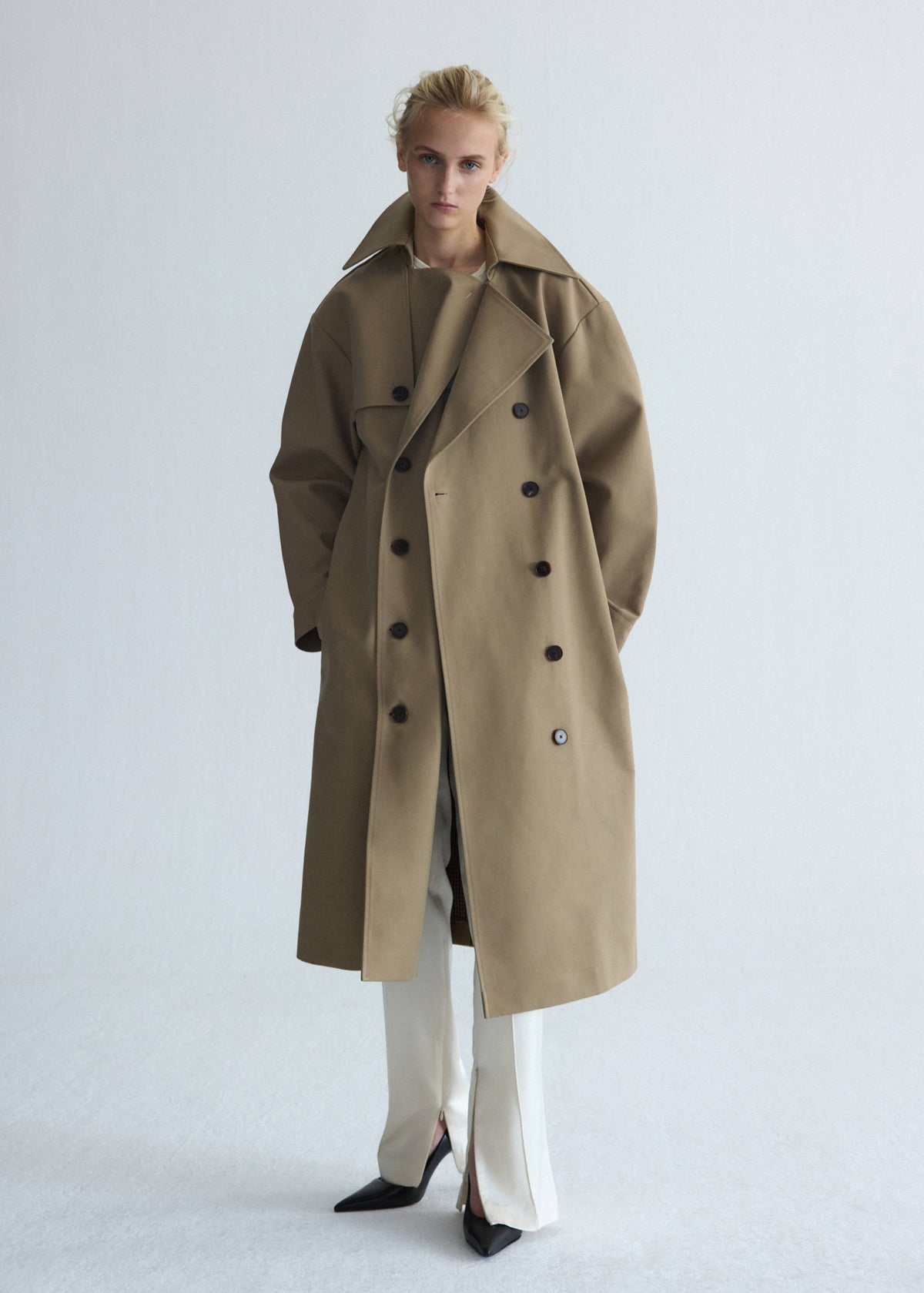 Belt lyocell trench