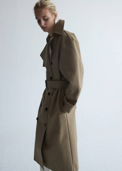 Belt lyocell trench