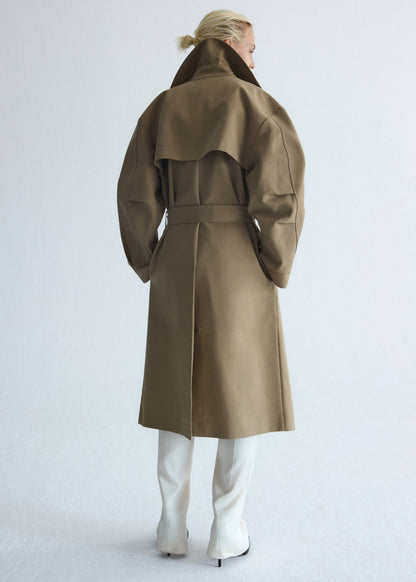 Belt lyocell trench
