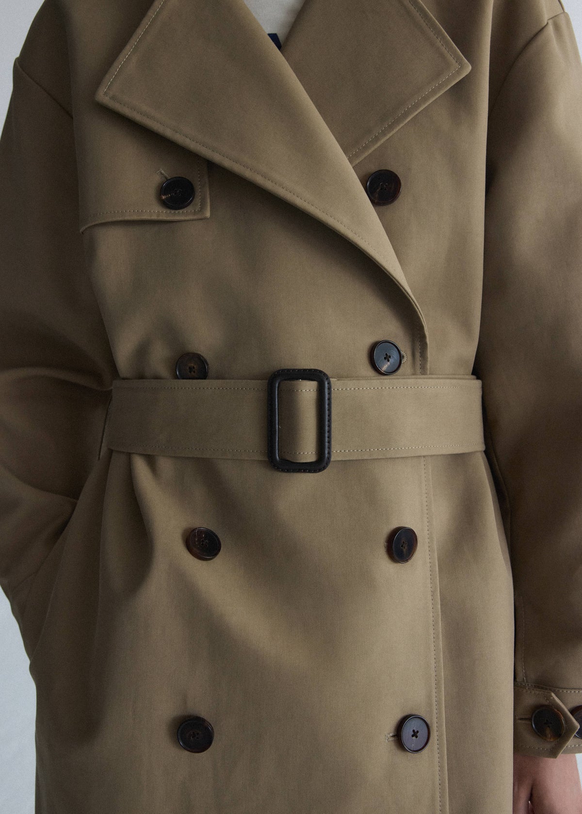 Belt lyocell trench