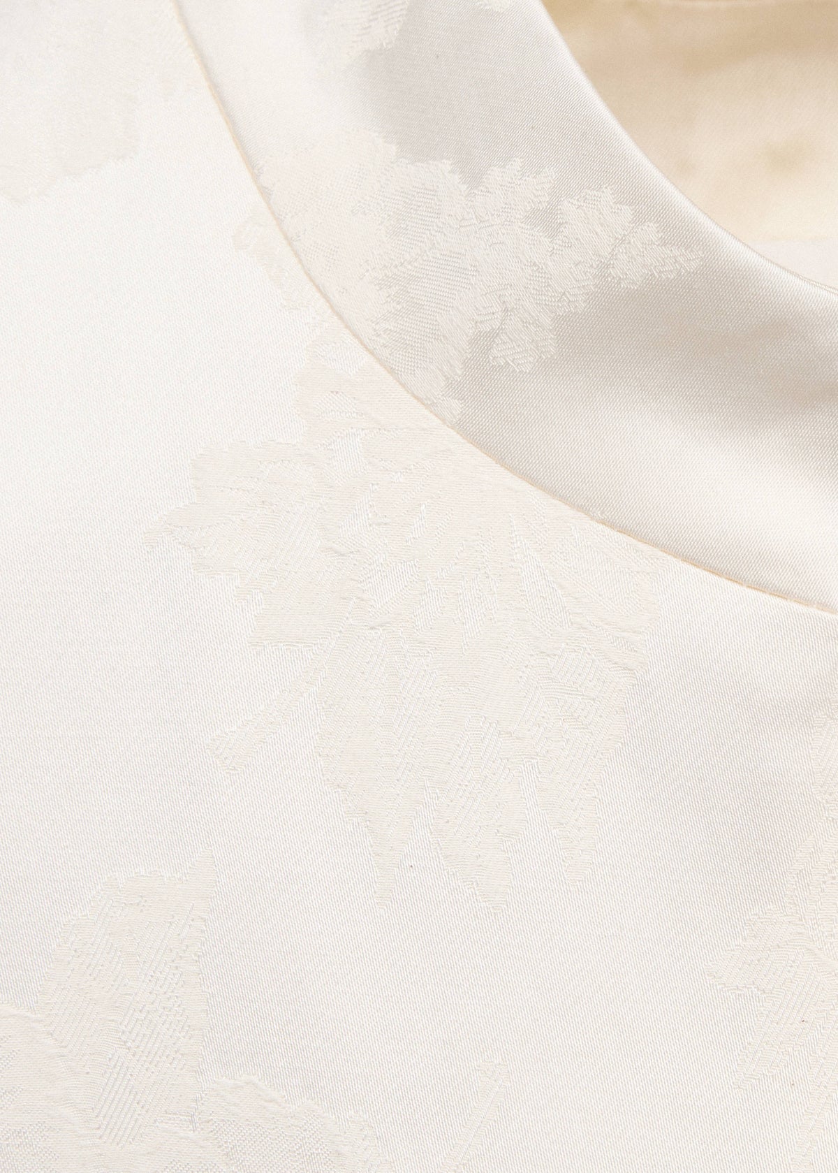 Jacquard jacket with stand collar