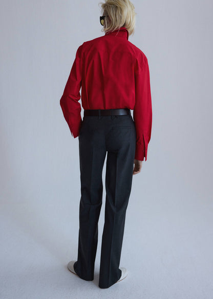 Poplin shirt with pocket