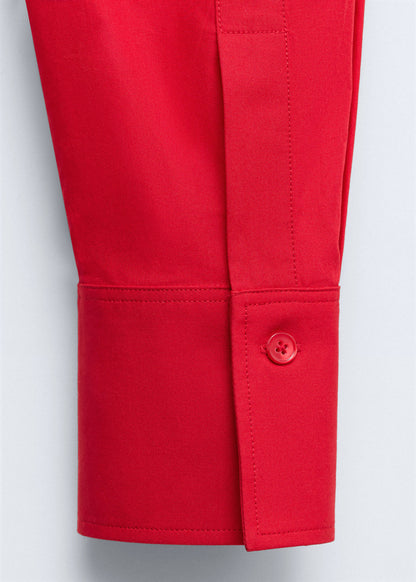 Poplin shirt with pocket