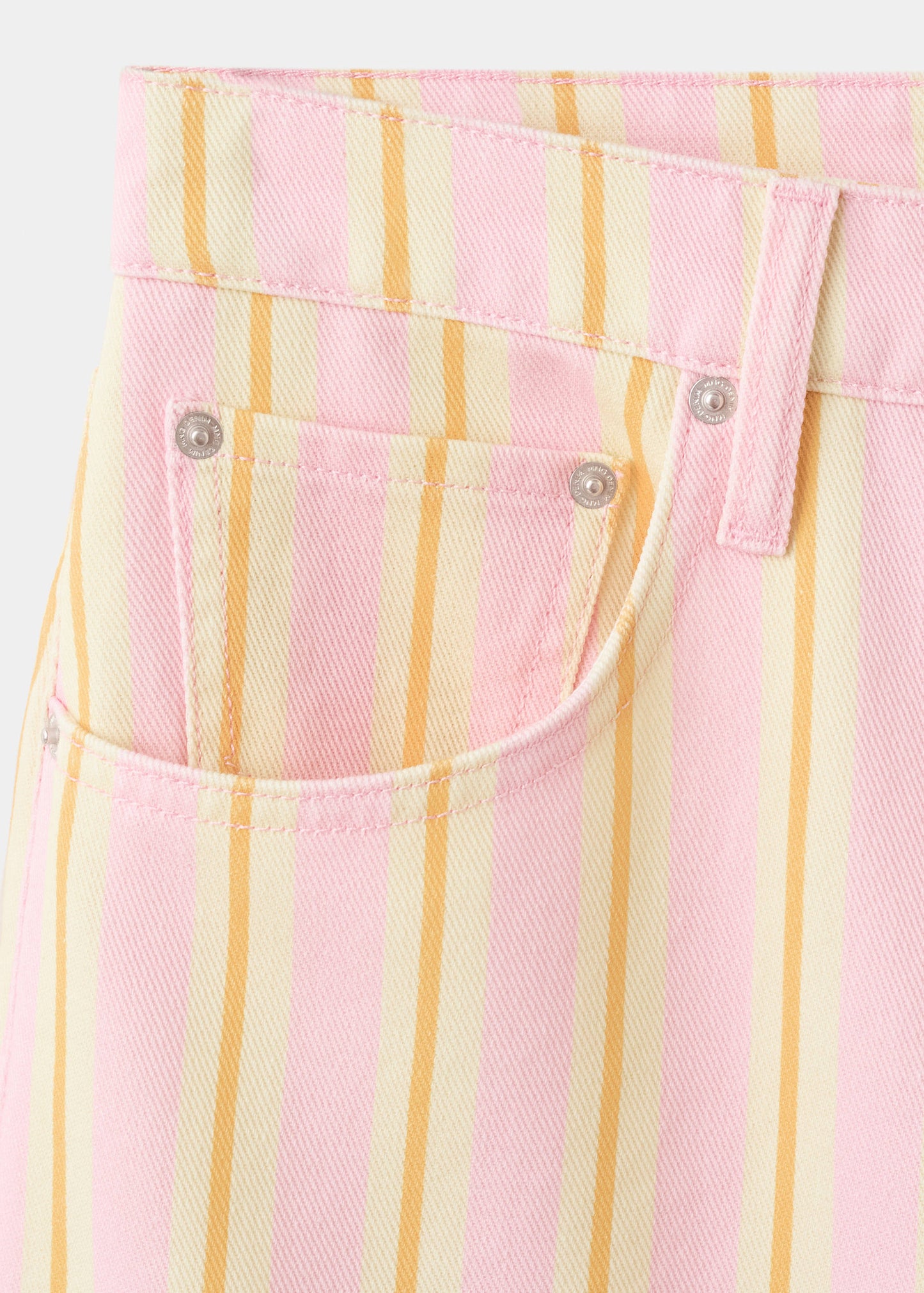 Balloon striped jeans