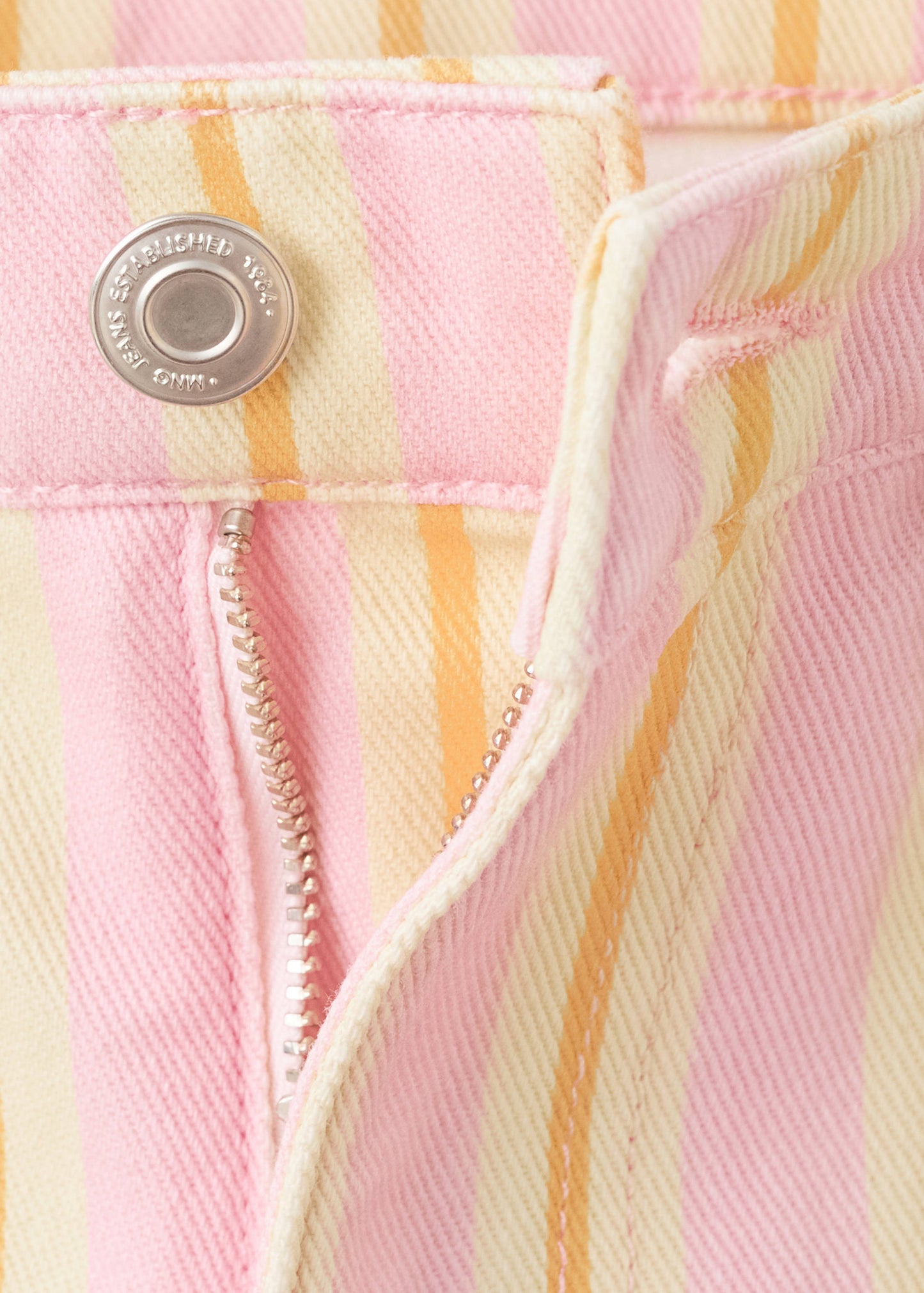 Balloon striped jeans