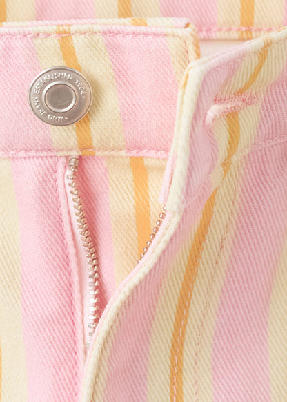 Balloon striped jeans