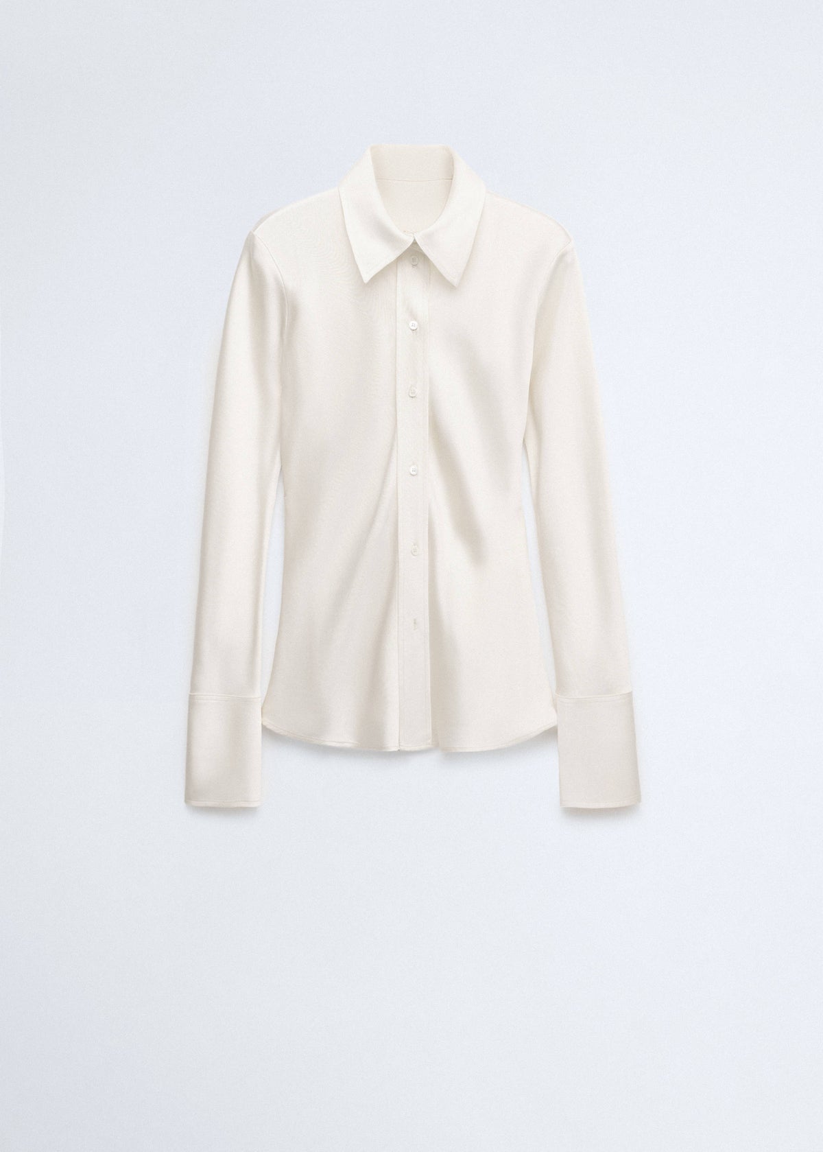 Satin shirt with bow at the back