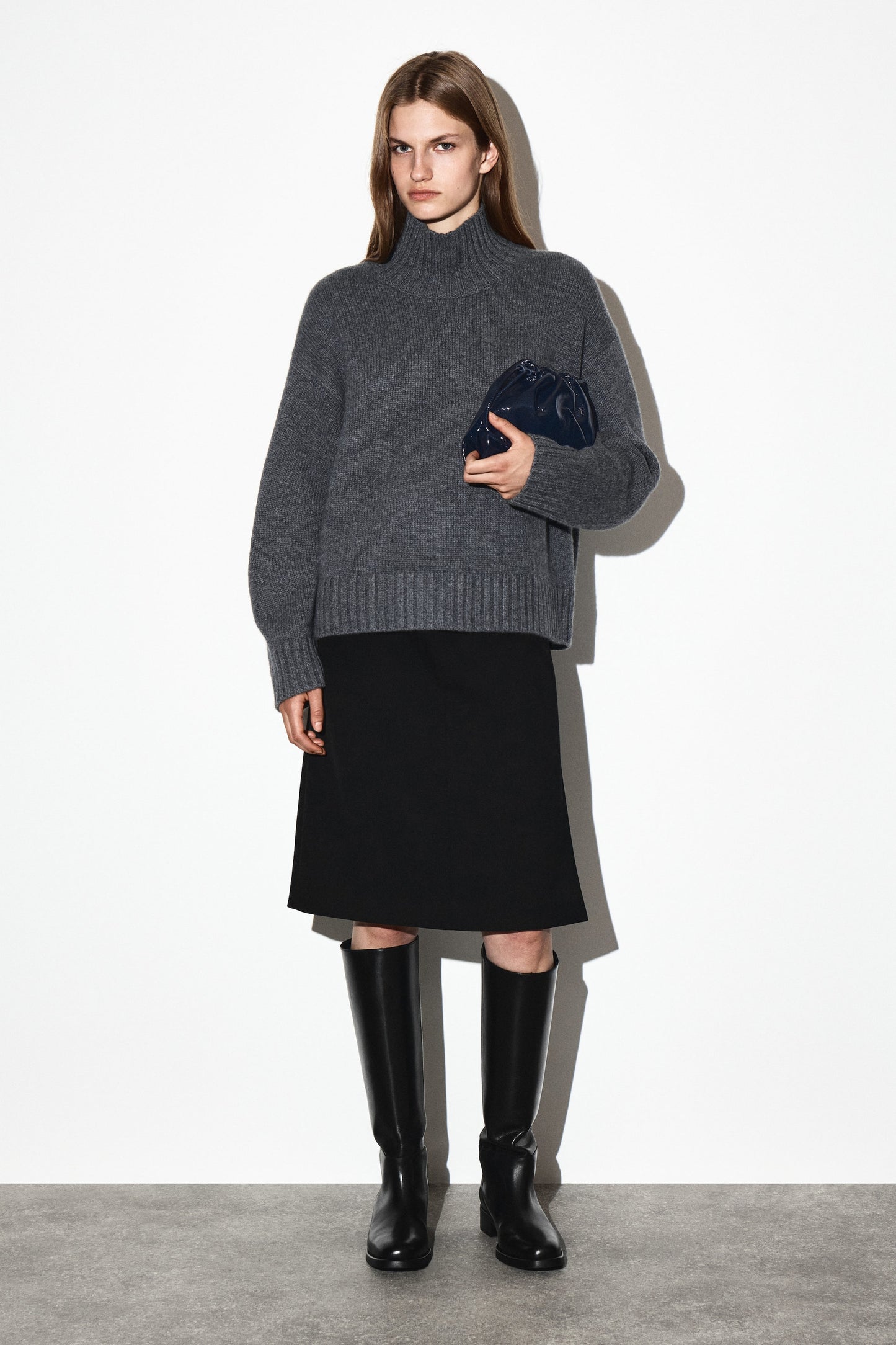 Mini Cavatelli Leather Clutch Bag