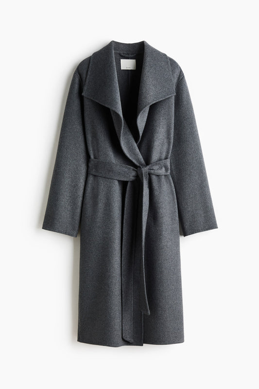 Handmade wool-blend coat