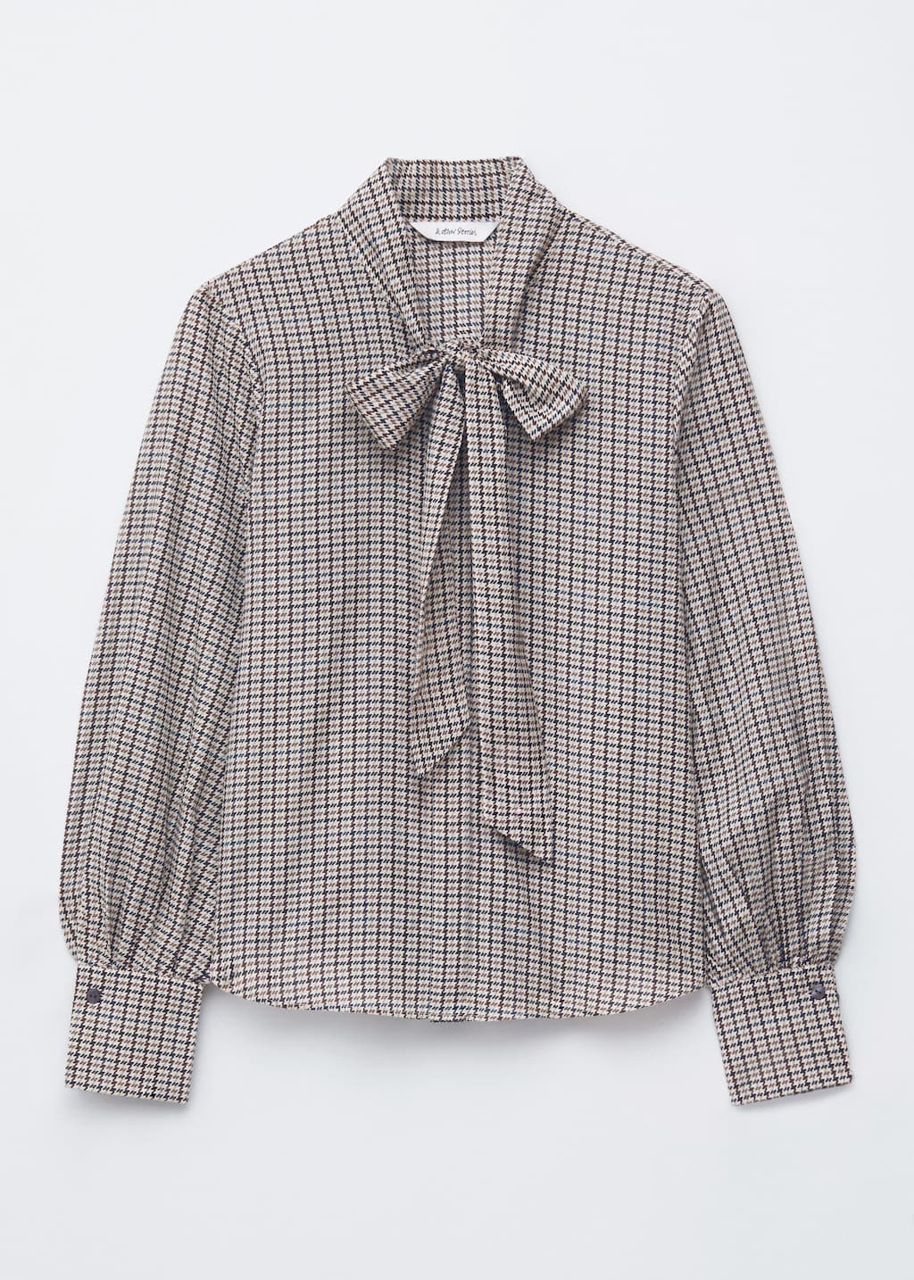 Silk-Blend Bow-Detail Blouse