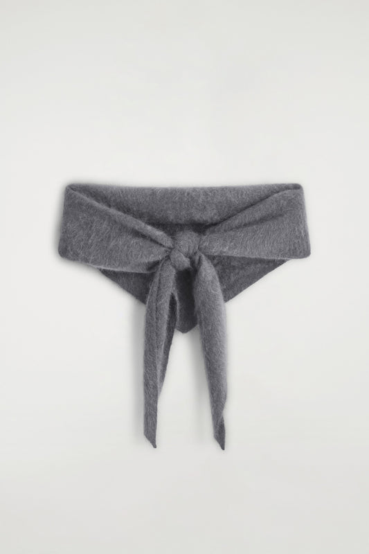 Brushed-Cashmere Triangle Scarf