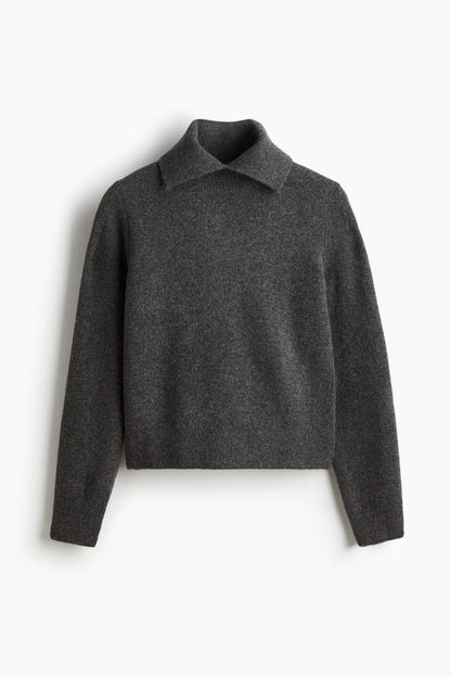 Polo-neck jumper