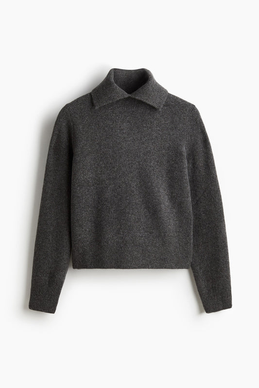 Polo-neck jumper