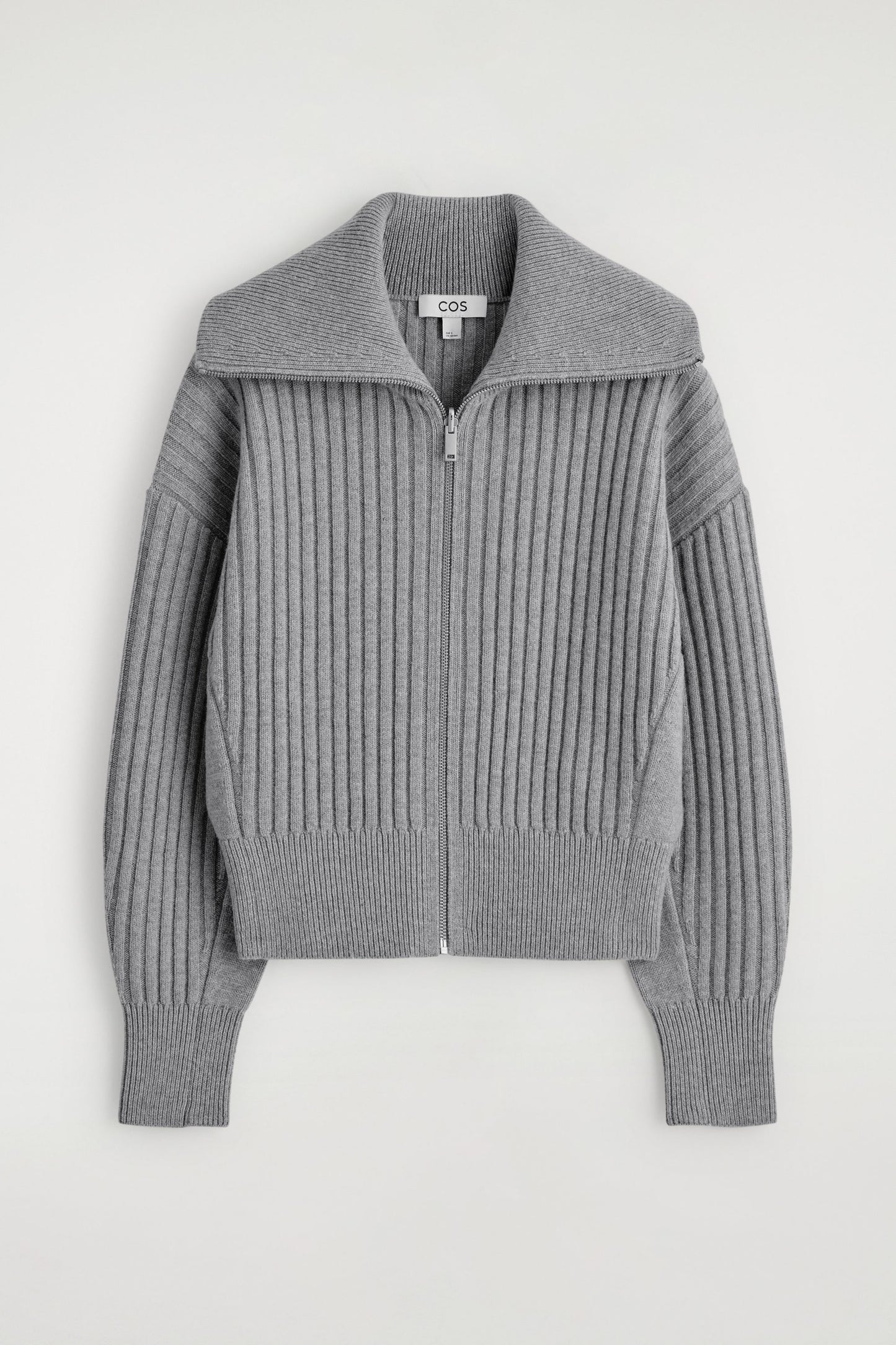 Ribbed merino wool jacket