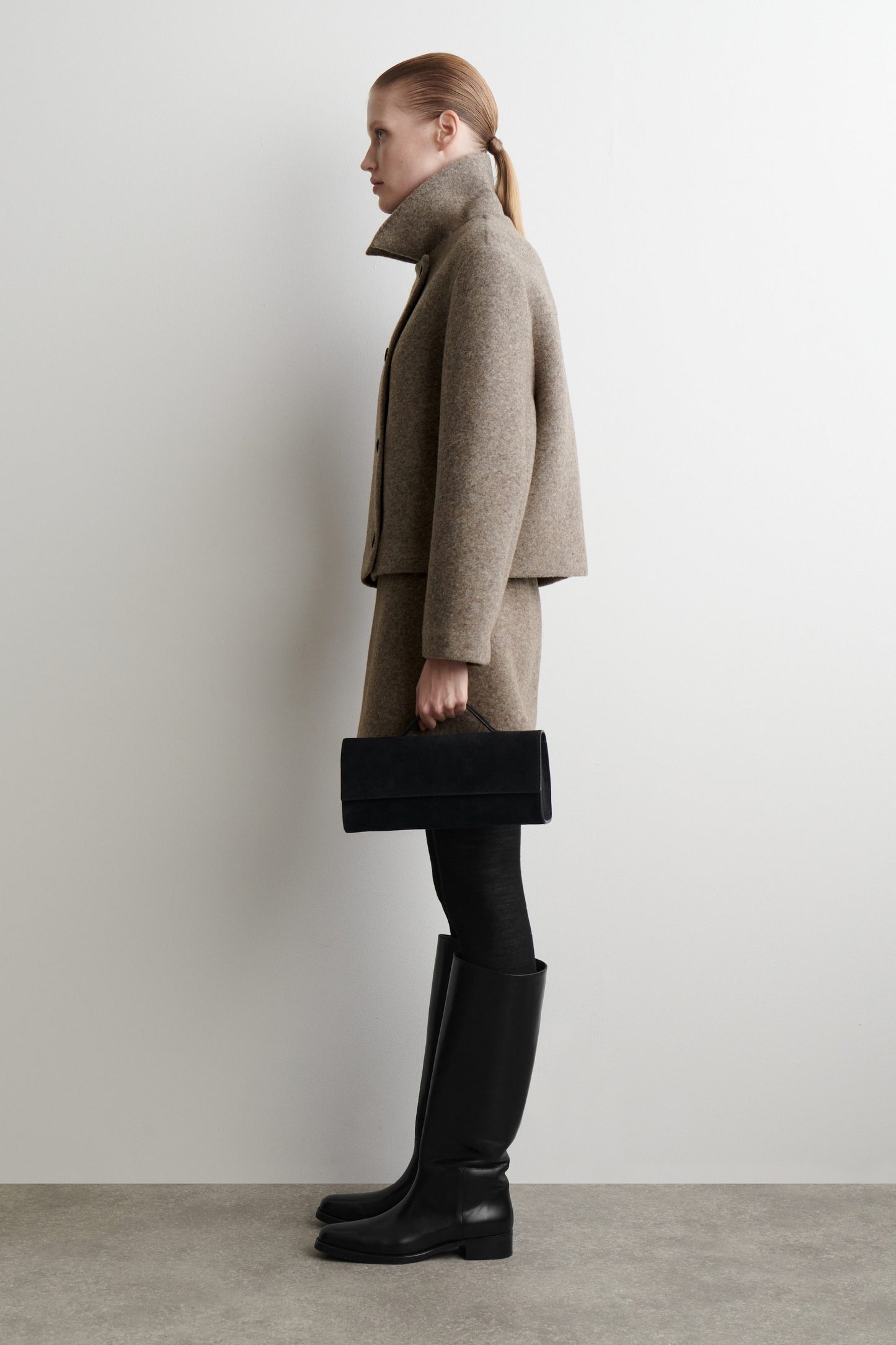 Boiled Wool-Blend Jacket
