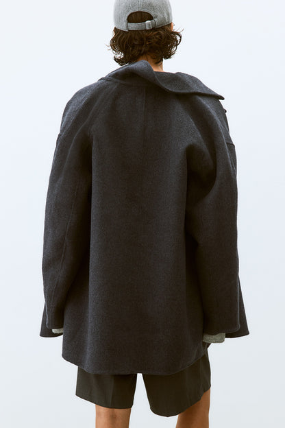 Wool-blend coat