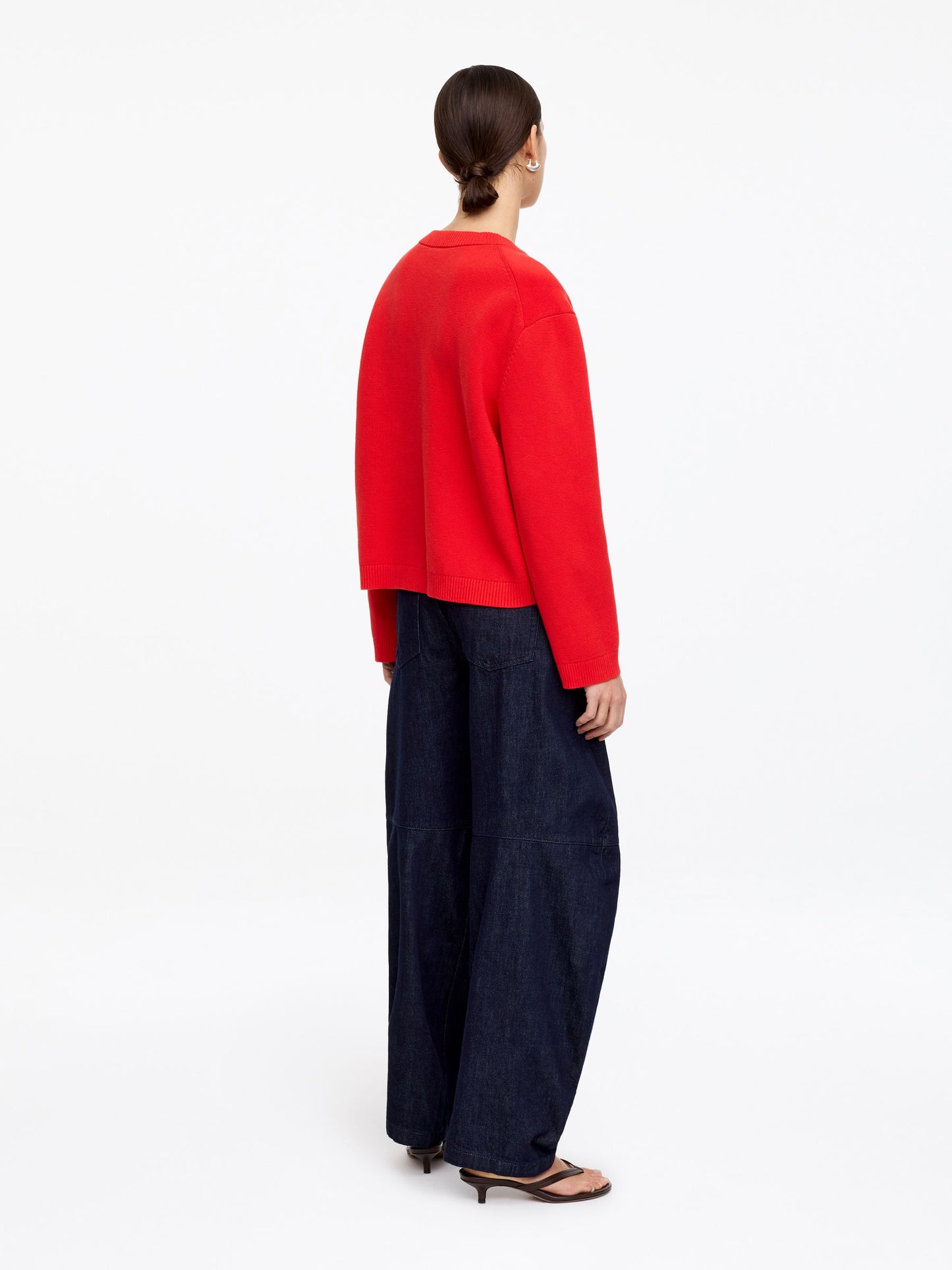 V-Neck Cotton Jumper