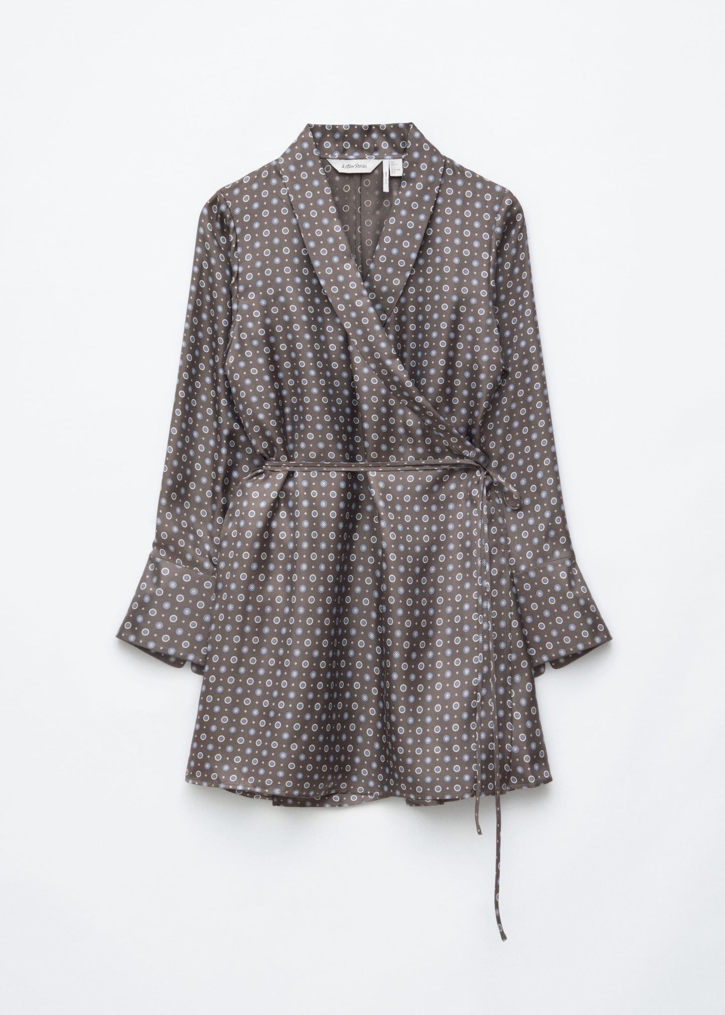 Mini Silk Wrap Dress