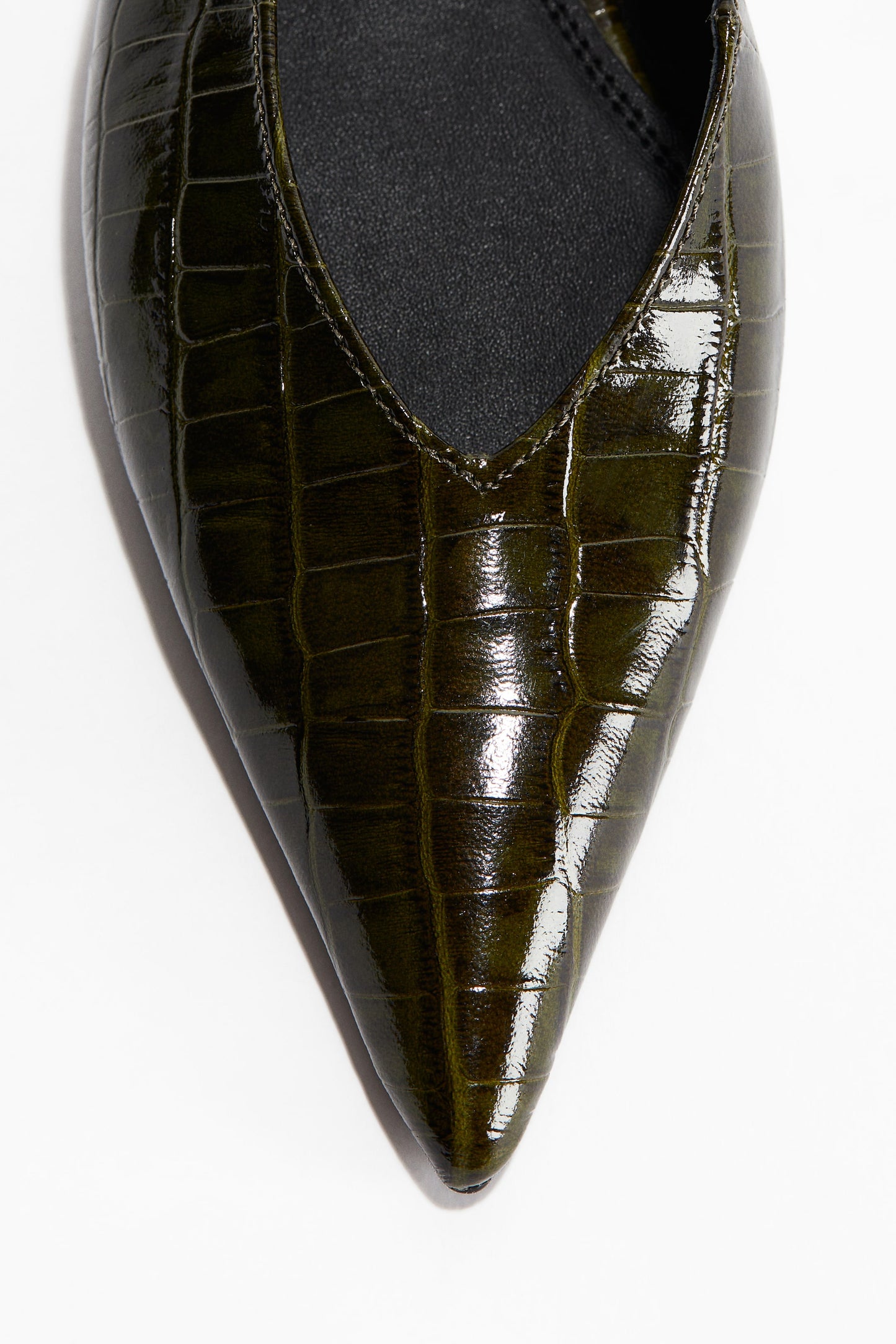 Leather slingbacks