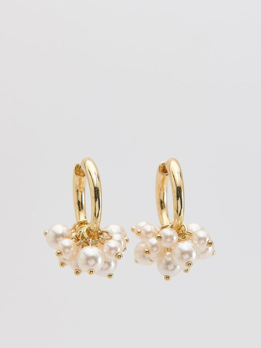 Pearl Hoop Earrings