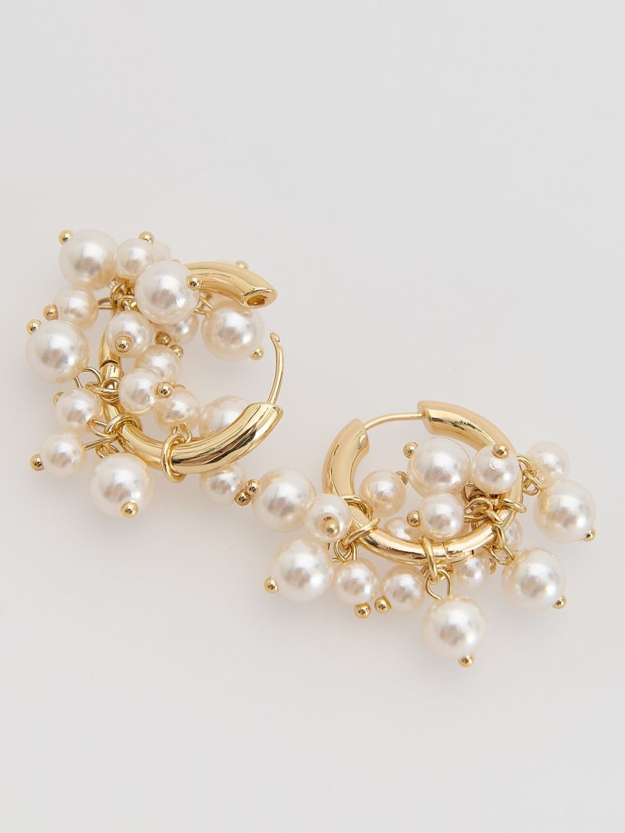 Pearl Hoop Earrings