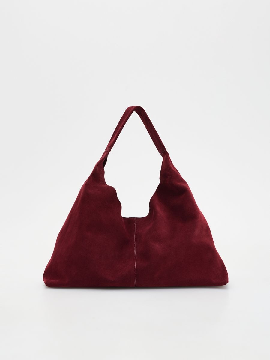 Faux suede bag