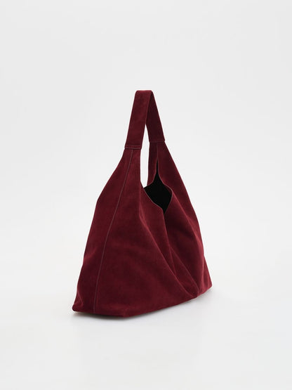 Faux suede bag