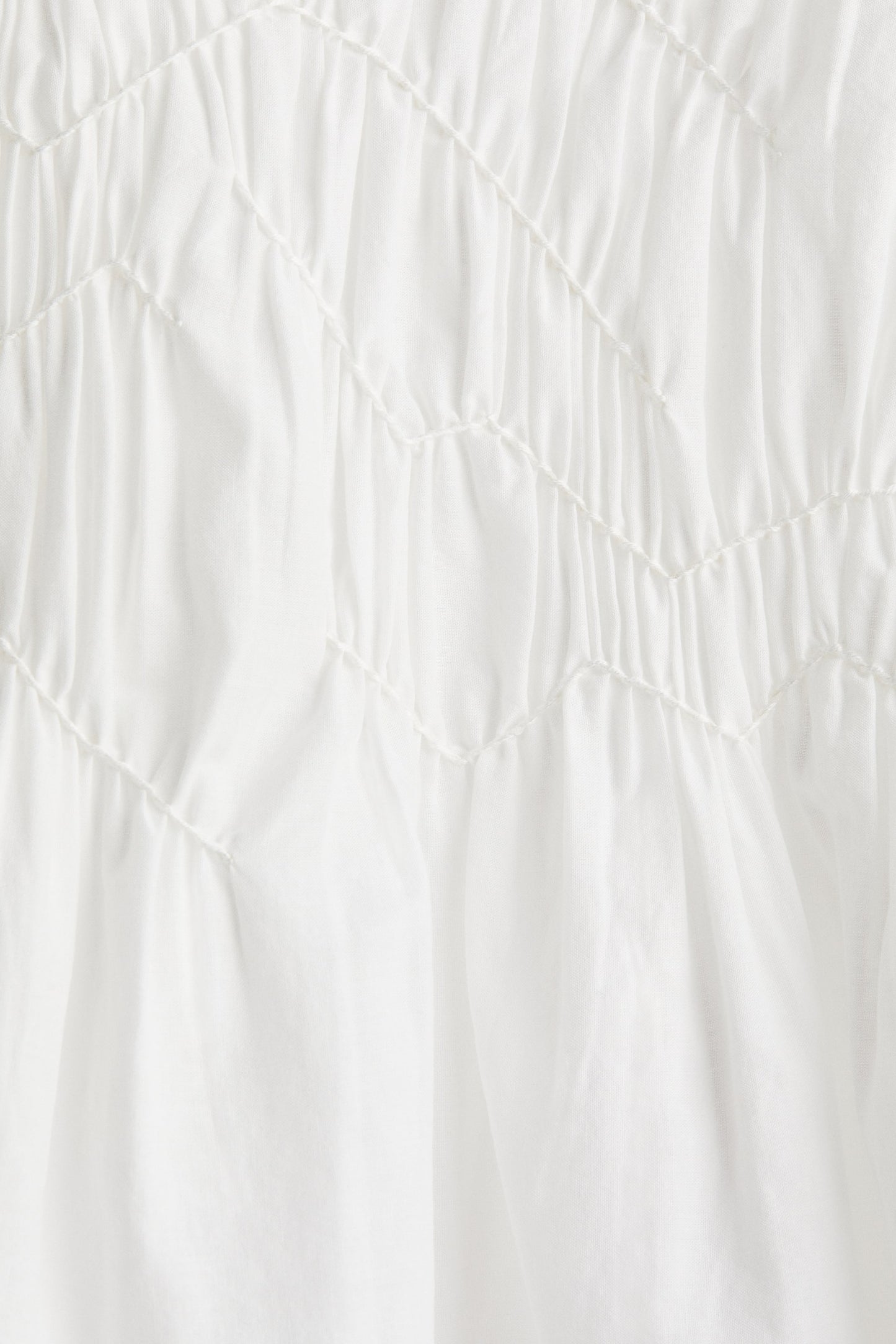Ruched cotton dress