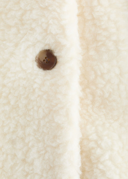 Wool Shearling Maxi Coat