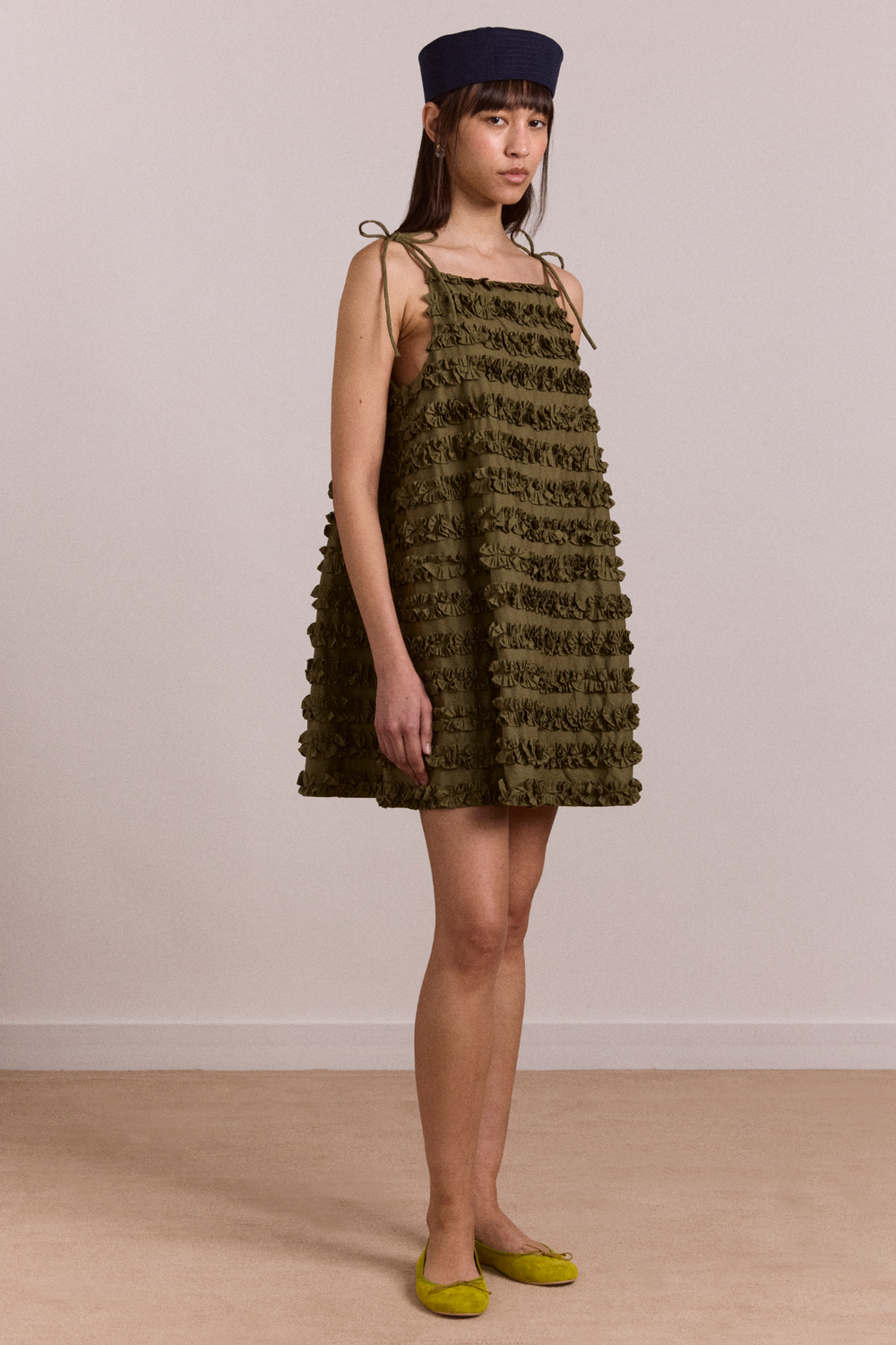 Leili ruffle mini dress