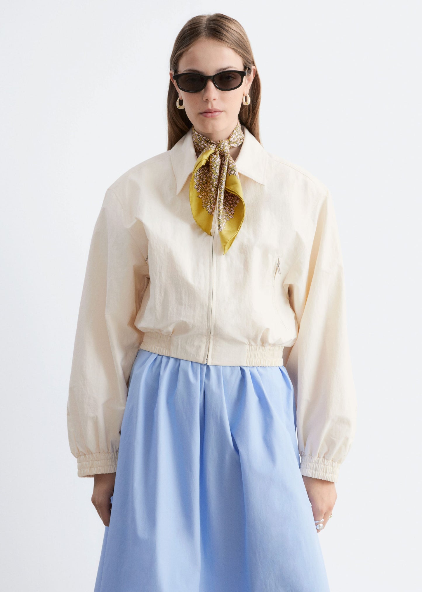 Zip-Front Short Jacket
