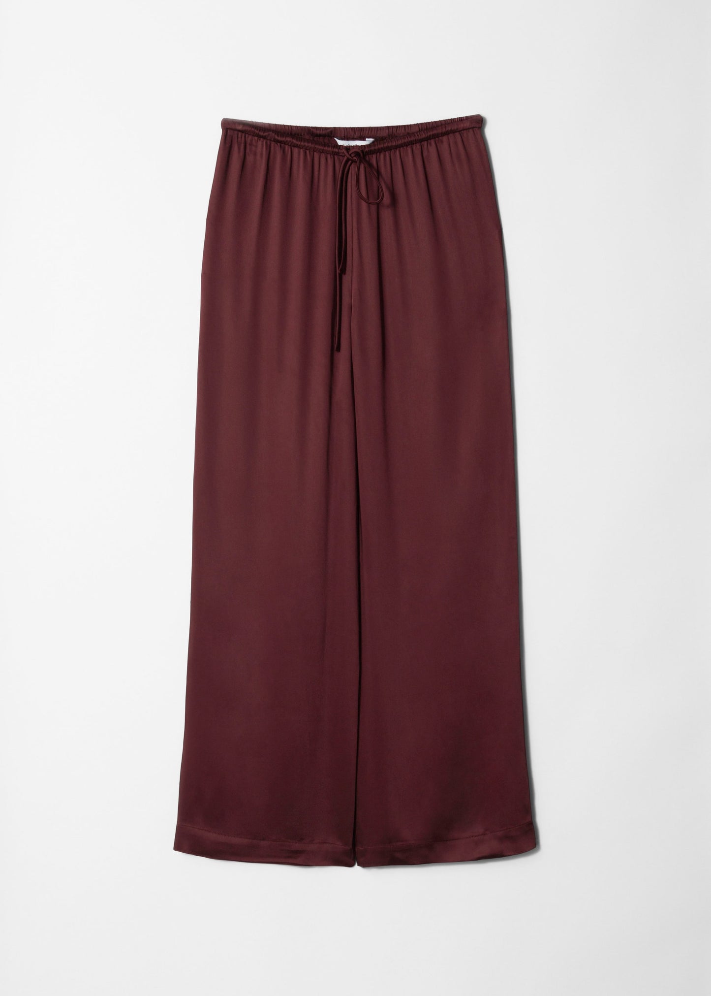 Drawstring Satin Trousers