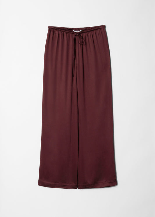 Drawstring Satin Trousers