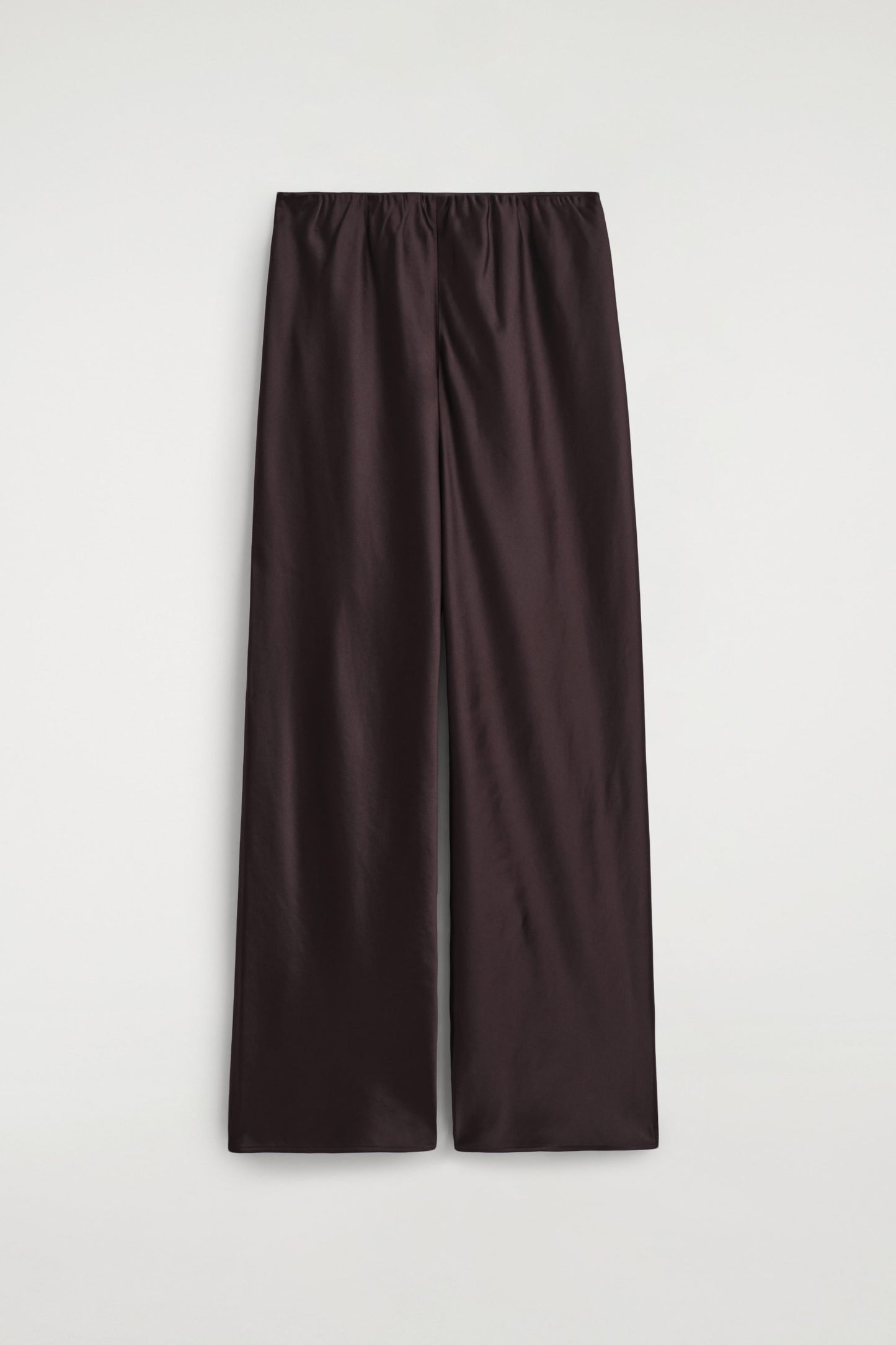 Satin Wide-Leg Trousers