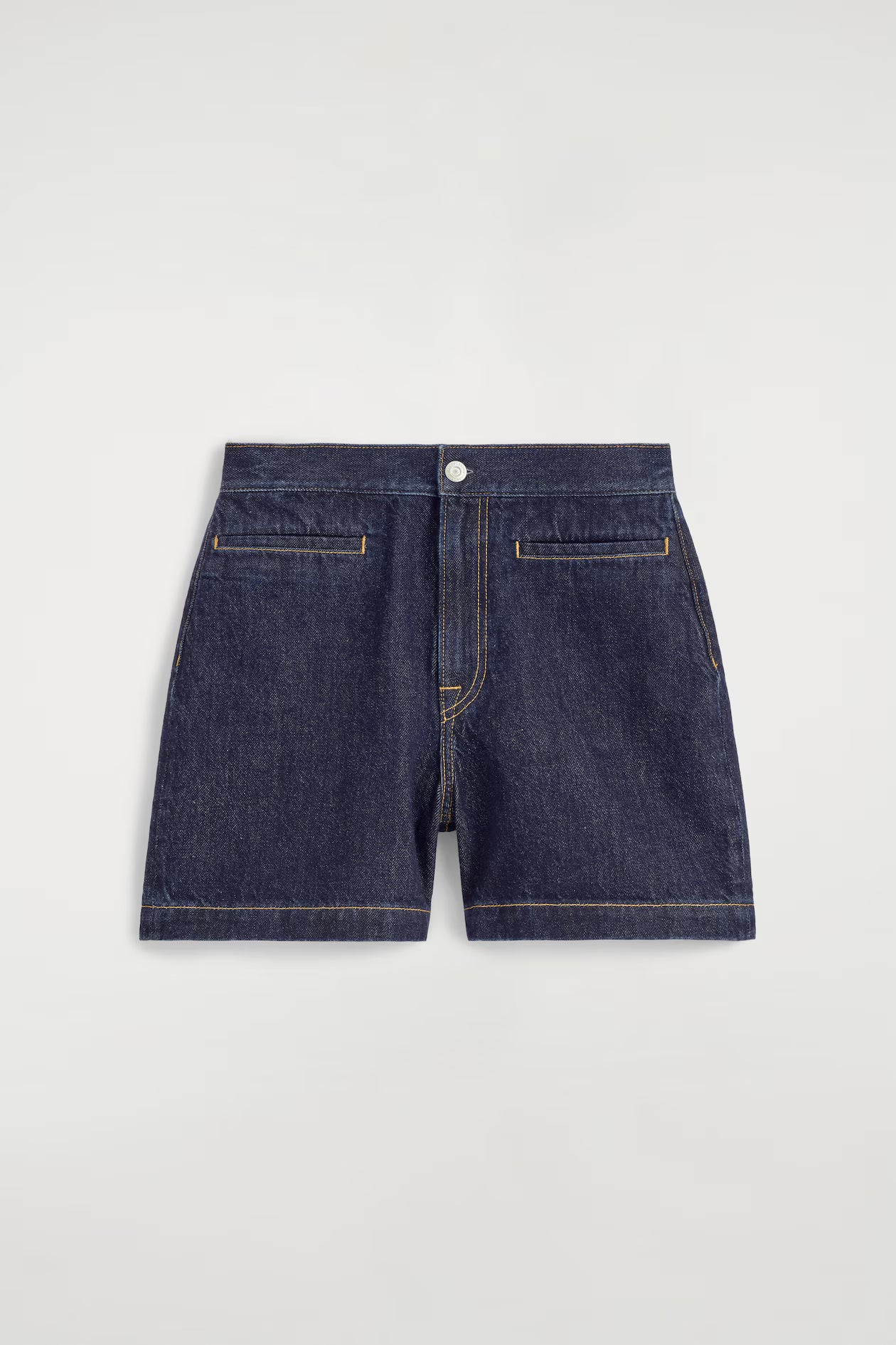 Pocket-Detail Denim Shorts