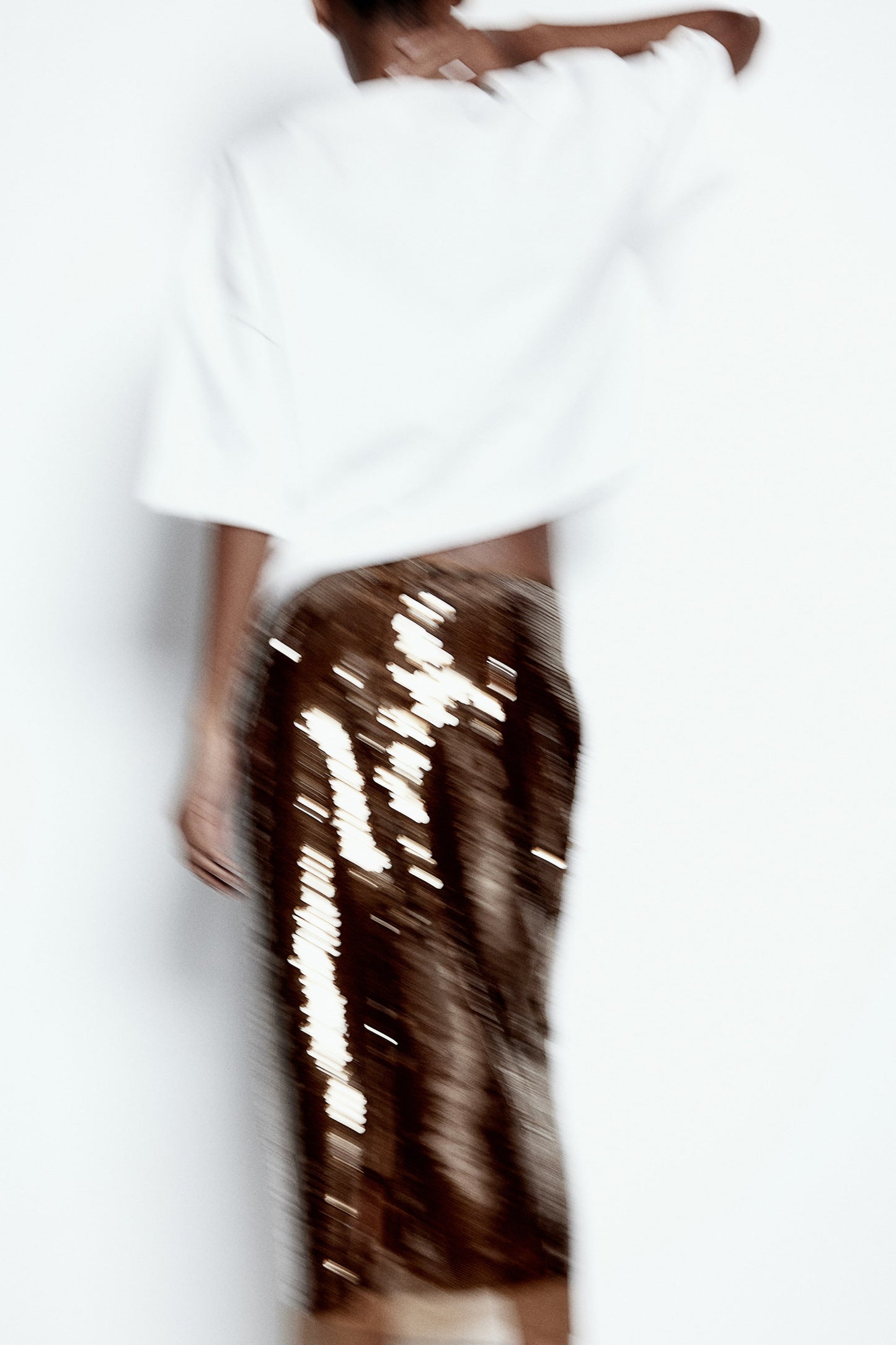 Sequined midi skirt