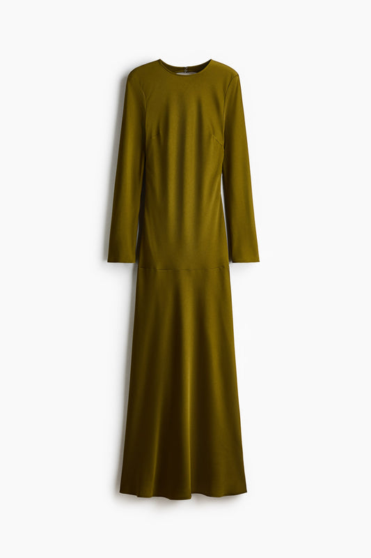 Open-back tie-detail dress