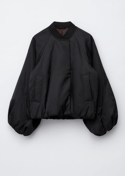 Voluminous-Sleeve Bomber Jacket