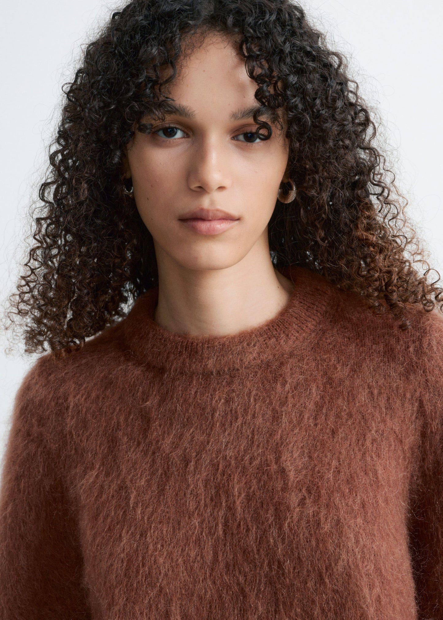 Mohair-Blend Knitted T-shirt