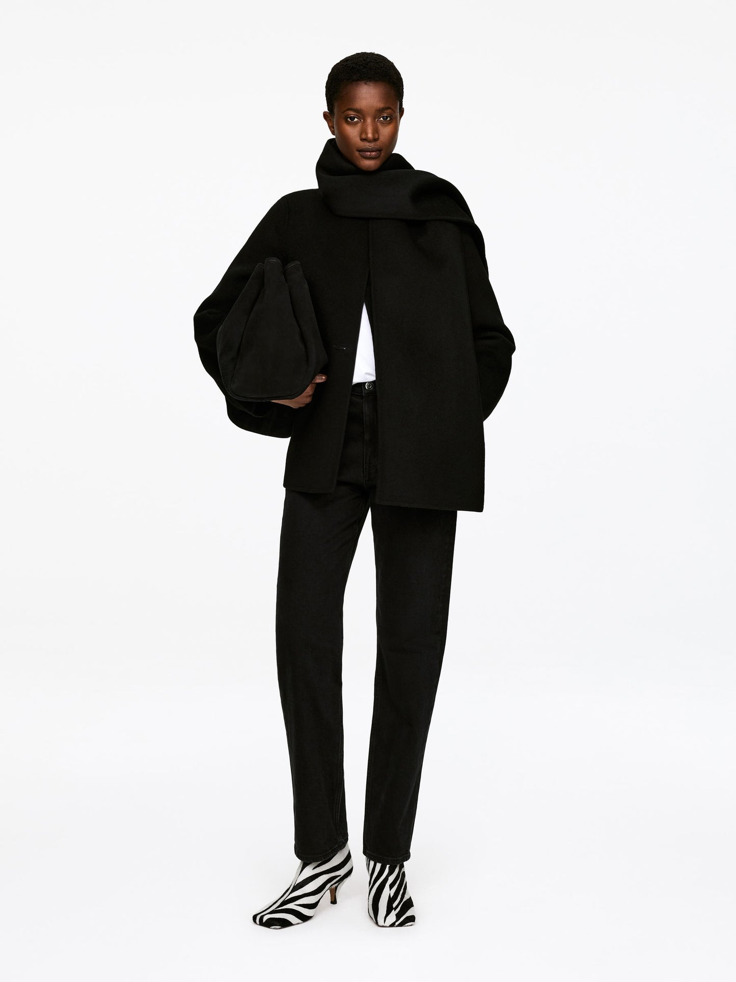 Zebra-Print Ankle Boots