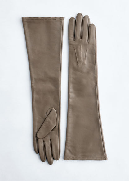 Long Leather Gloves