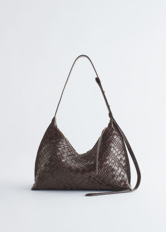 Interwoven Leather Crossbody Bag