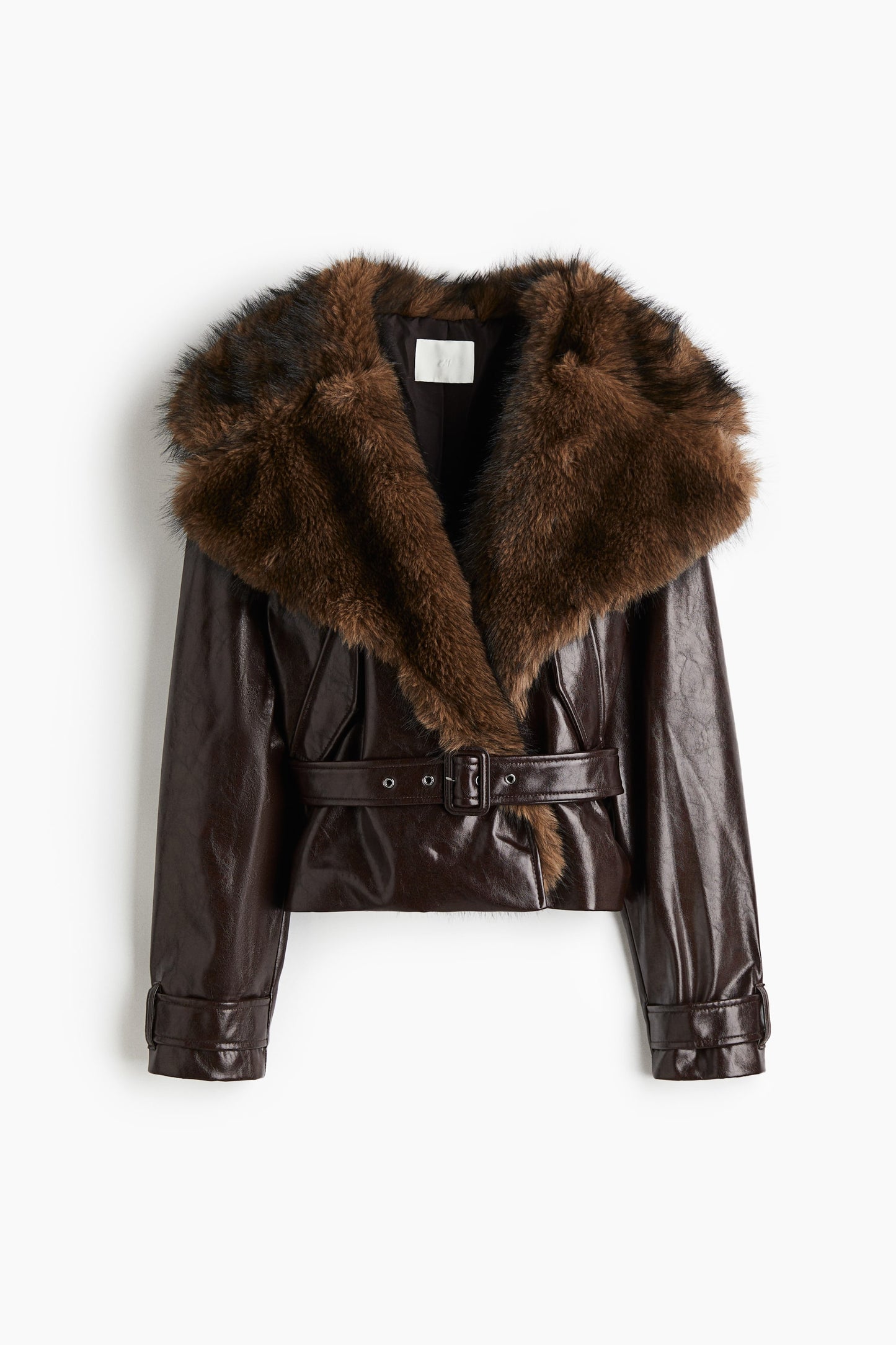 Collared biker jacket
