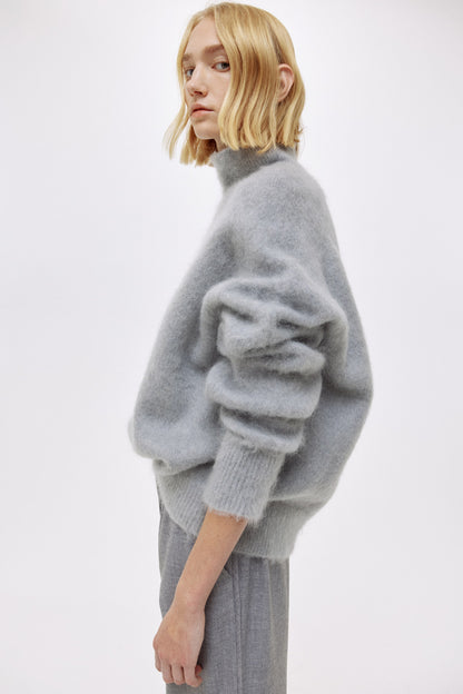 Mohair-blend turtleneck jumper