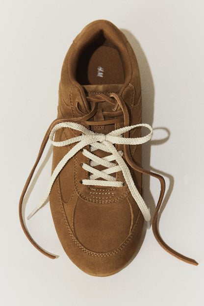Suede trainers