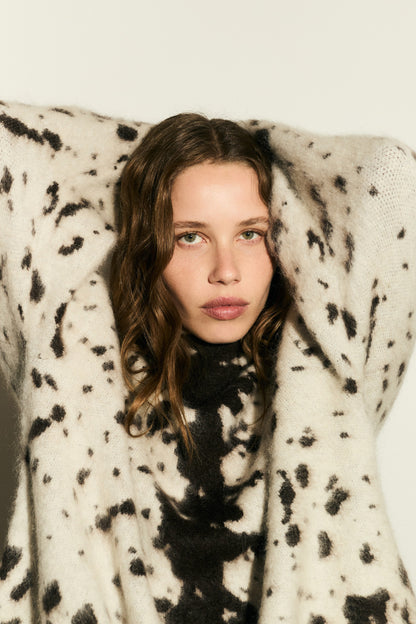 Mohair-blend turtleneck jumper