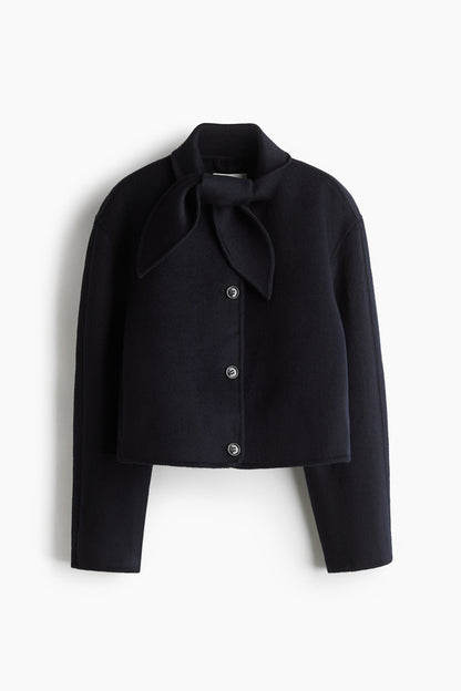Handmade wool-blend jacket
