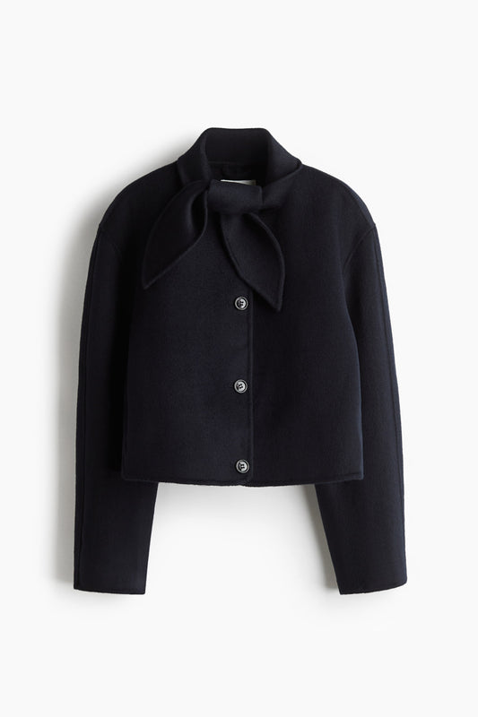 Handmade wool-blend jacket