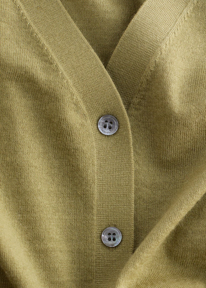 Cropped Cashmere Cardigan